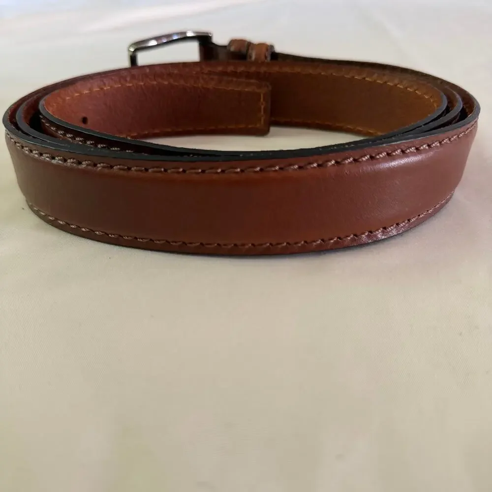 Paul Lawrence Brown Genuine Italian Leather Belt Men's 35